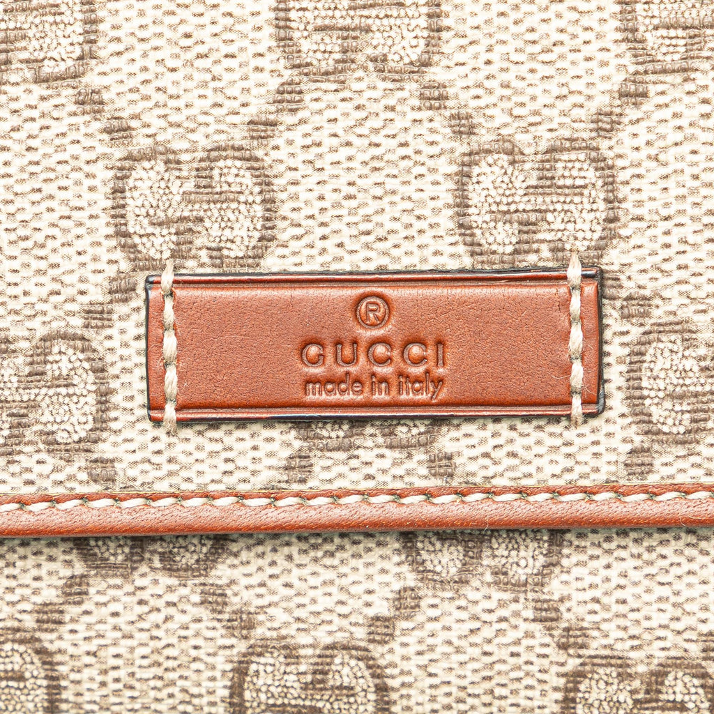 Gucci GG Supreme Continental Flap Wallet