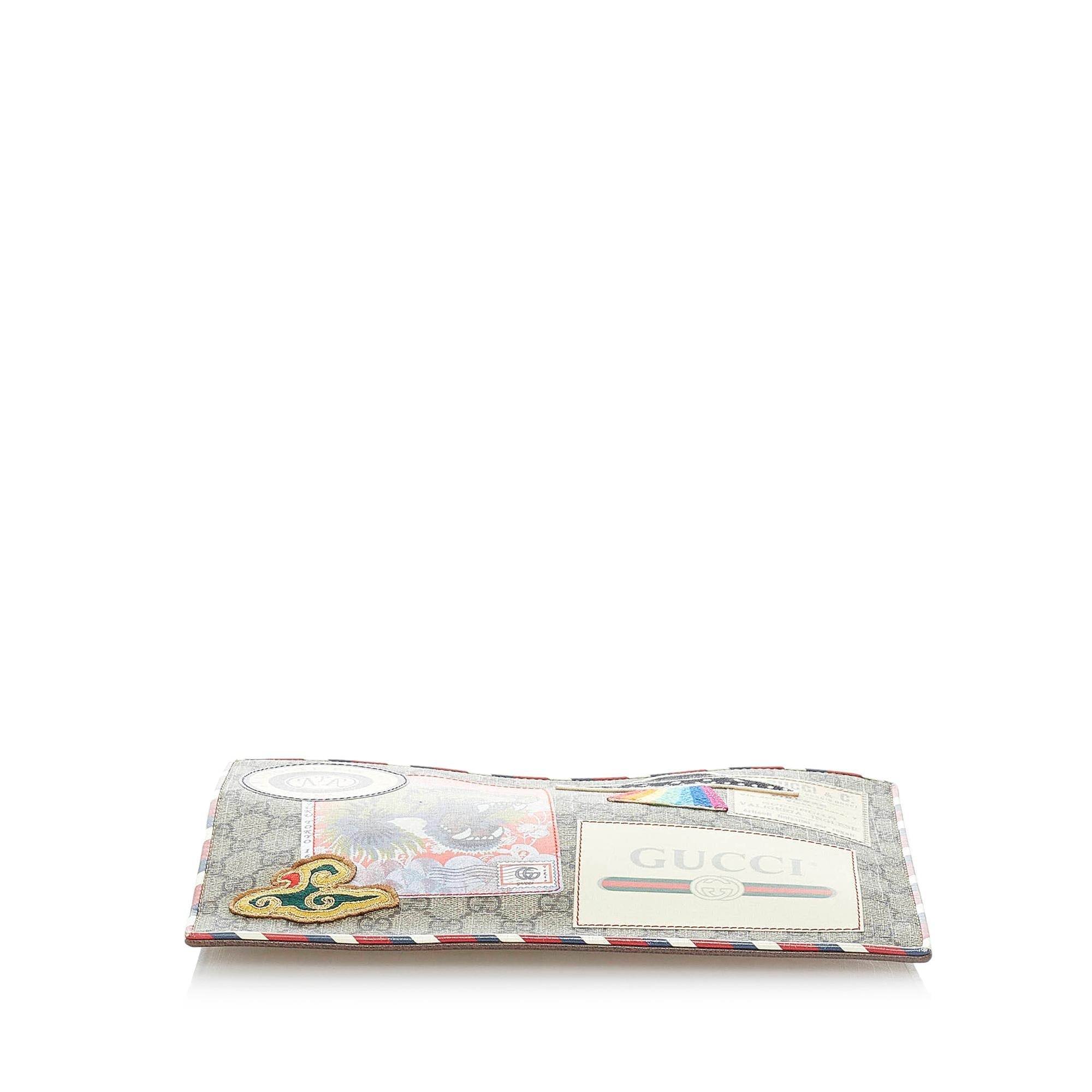 Gucci GG Supreme Courrier Clutch Bag (SHG-33451)