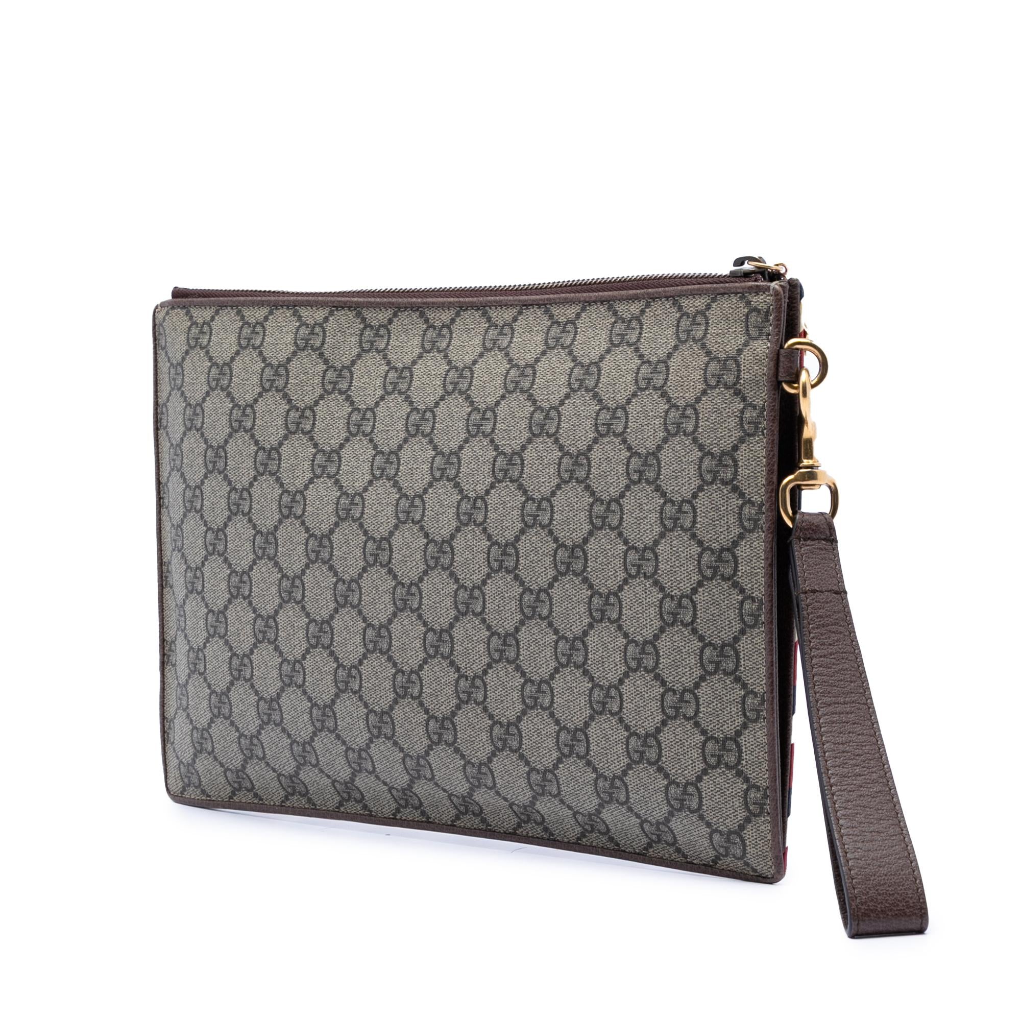 Gucci GG Supreme Courrier Clutch