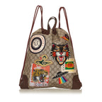 Gucci GG Supreme Courrier Drawstring Backpack (SHG-29536)