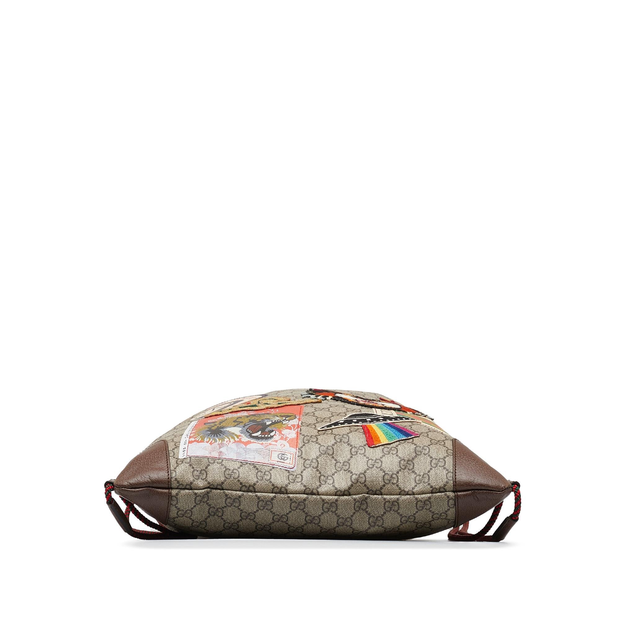 Gucci GG Supreme Courrier Drawstring Backpack (SHG-qOBCtH)