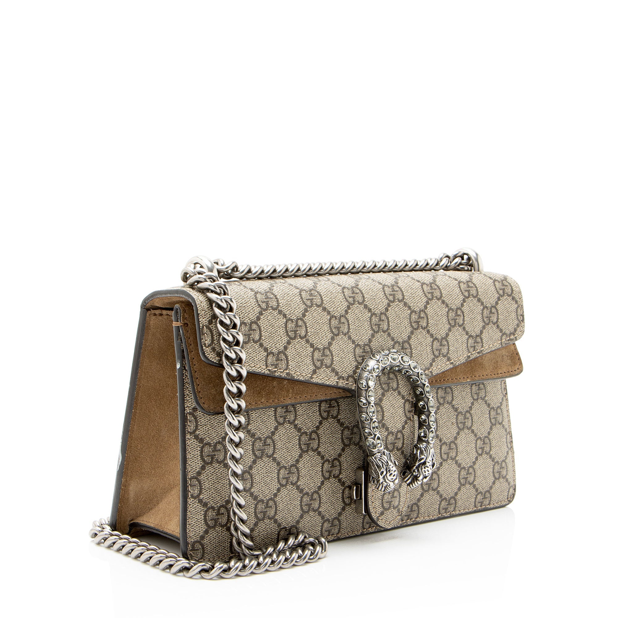 Gucci GG Supreme Crystal Dionysus Medium E/W Shoulder Bag