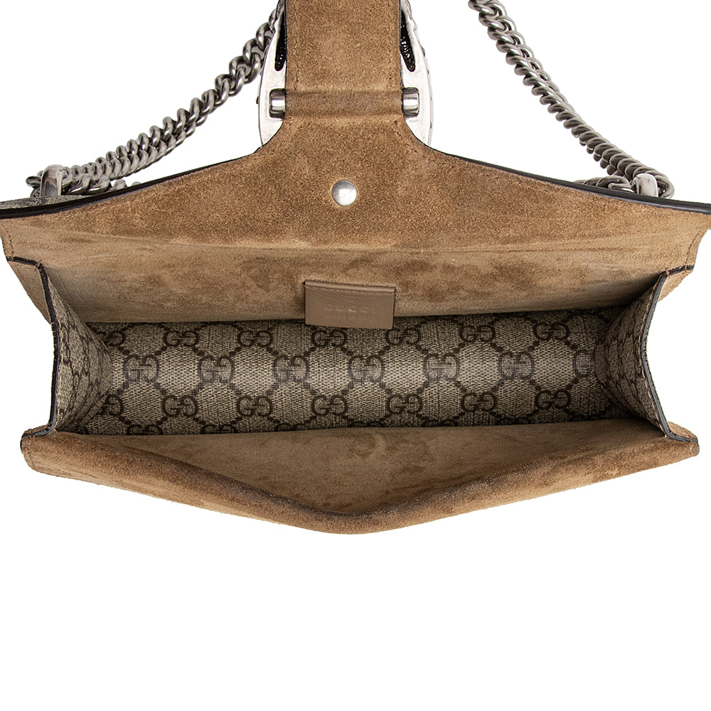Gucci GG Supreme Crystal Dionysus Small Shoulder Bag (SHF-21922)