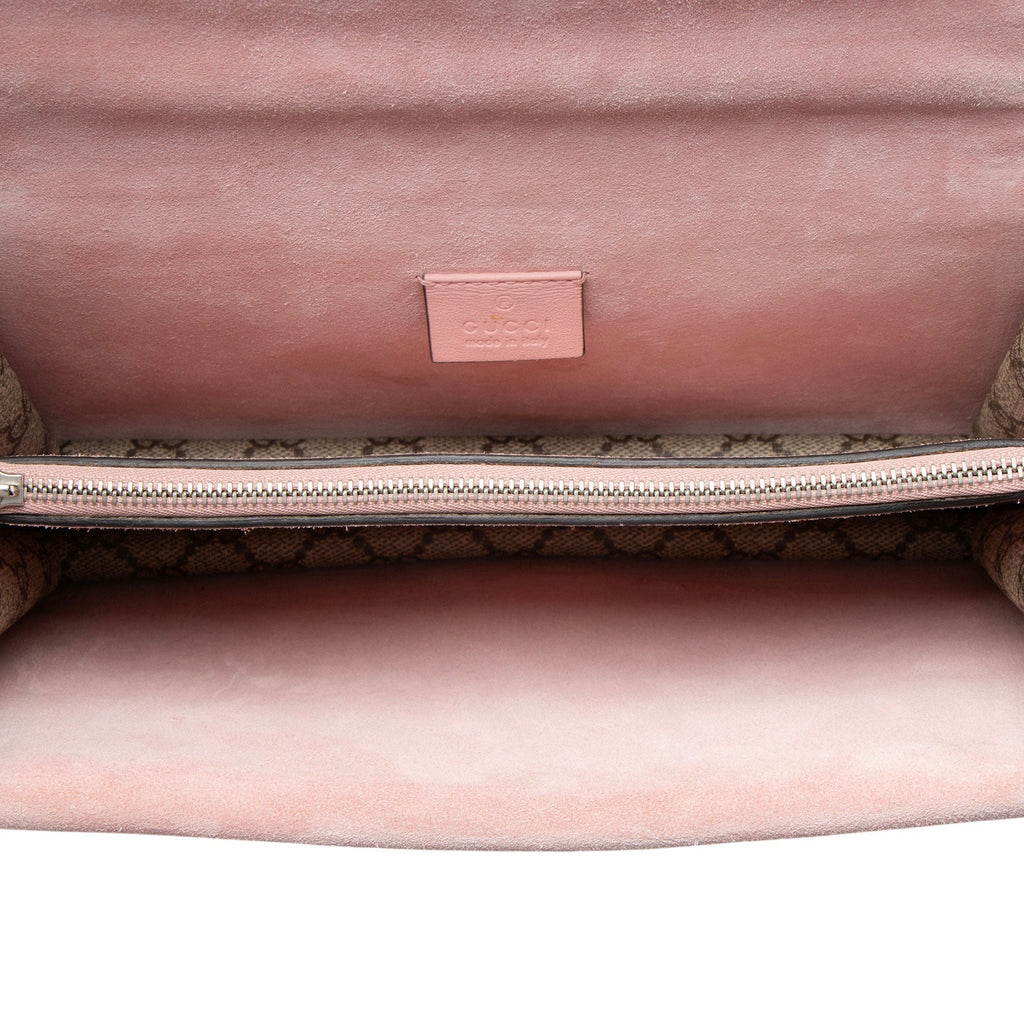 Gucci GG Supreme Crystal Studded Dionysus Medium Shoulder Bag