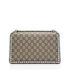 Gucci GG Supreme Crystal Studded Dionysus Medium Shoulder Bag