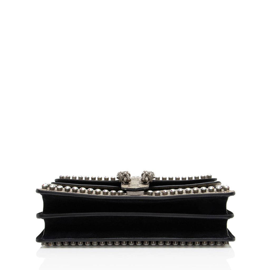 Gucci GG Supreme Crystal Studded Dionysus Medium Shoulder Bag