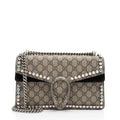 Gucci GG Supreme Crystal Studded Dionysus Medium Shoulder Bag