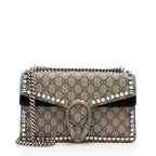 Gucci GG Supreme Crystal Studded Dionysus Medium Shoulder Bag