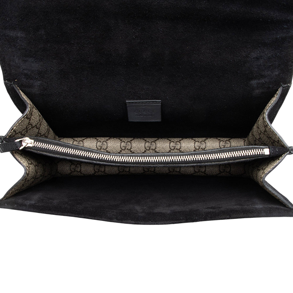 Gucci GG Supreme Crystal Studded Dionysus Medium Shoulder Bag