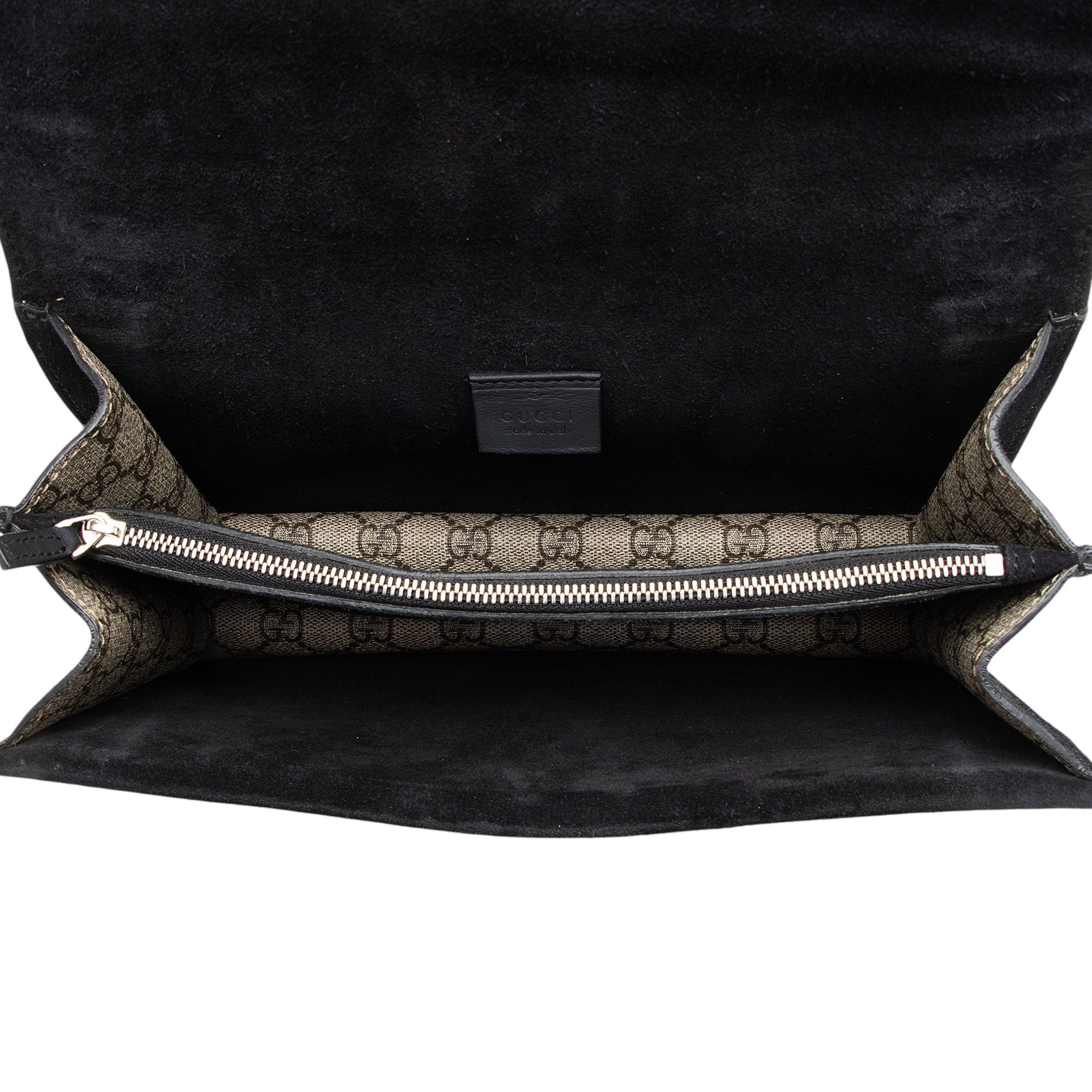 Gucci GG Supreme Crystal Studded Dionysus Medium Shoulder Bag