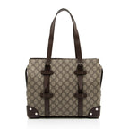 Gucci GG Supreme Buckle Small Tote (SHF-2EWGYl)