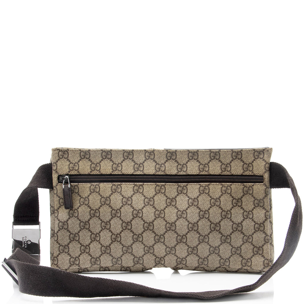 Gucci GG Supreme Double Pocket Belt Bag