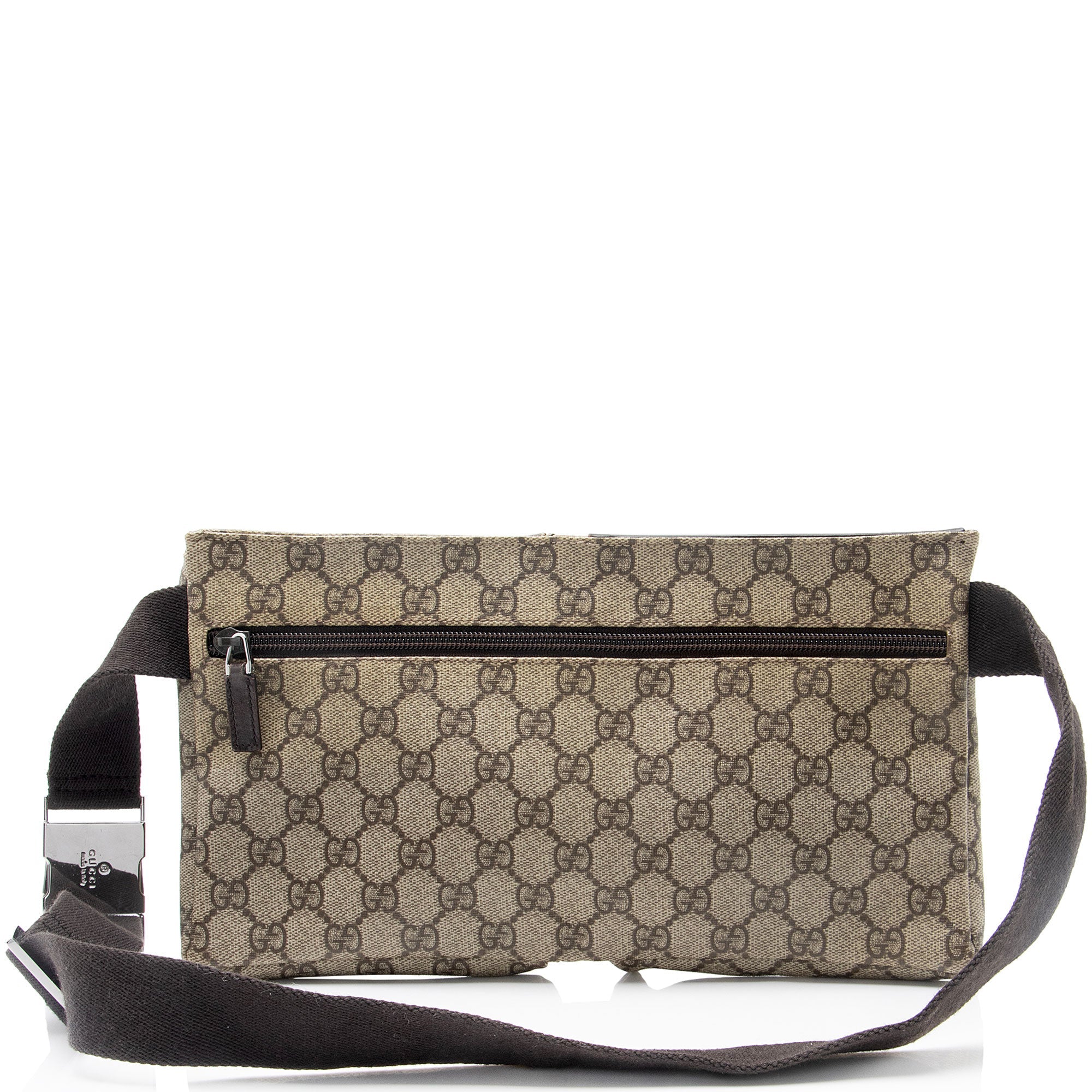 Gucci GG Supreme Double Pocket Belt Bag