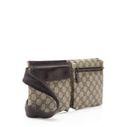 Gucci GG Supreme Double Pocket Belt Bag