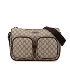 Gucci GG Supreme Double Pocket Crossbody