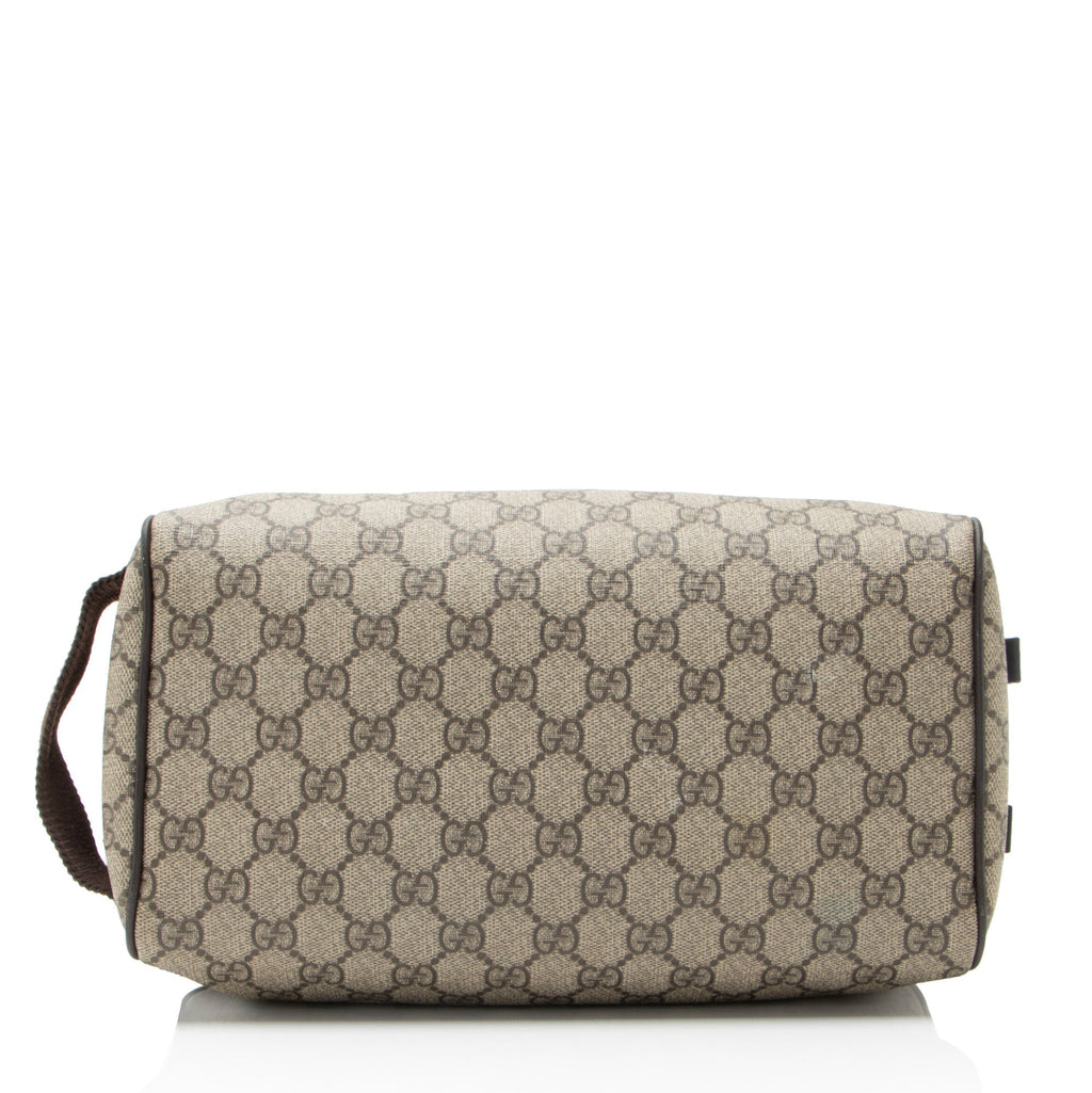 Gucci GG Supreme Double Zip Toiletry Case