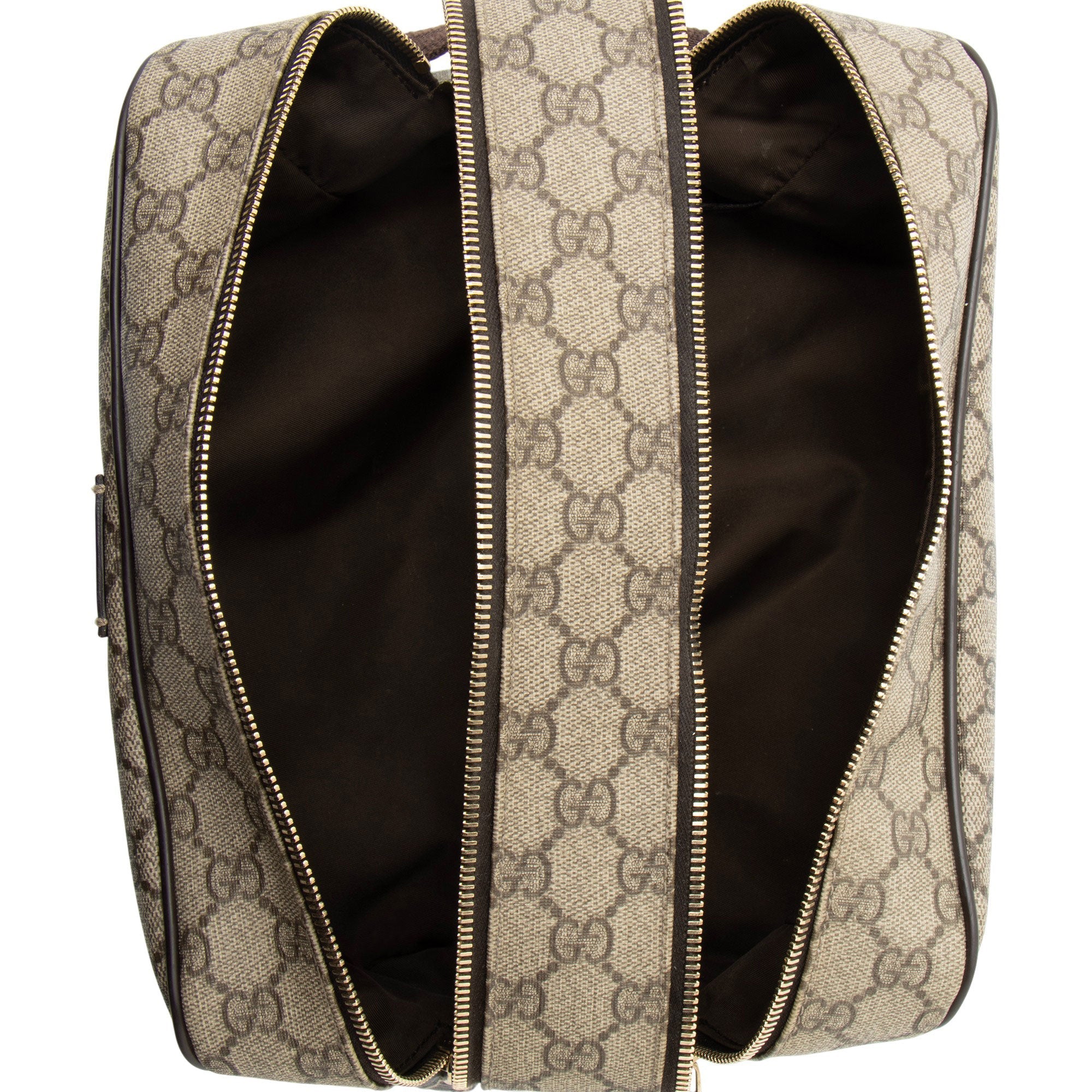 Gucci GG Supreme Double Zip Toiletry Case