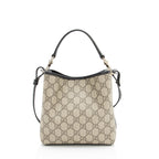 Gucci GG Supreme Emblem Small Bucket Bag