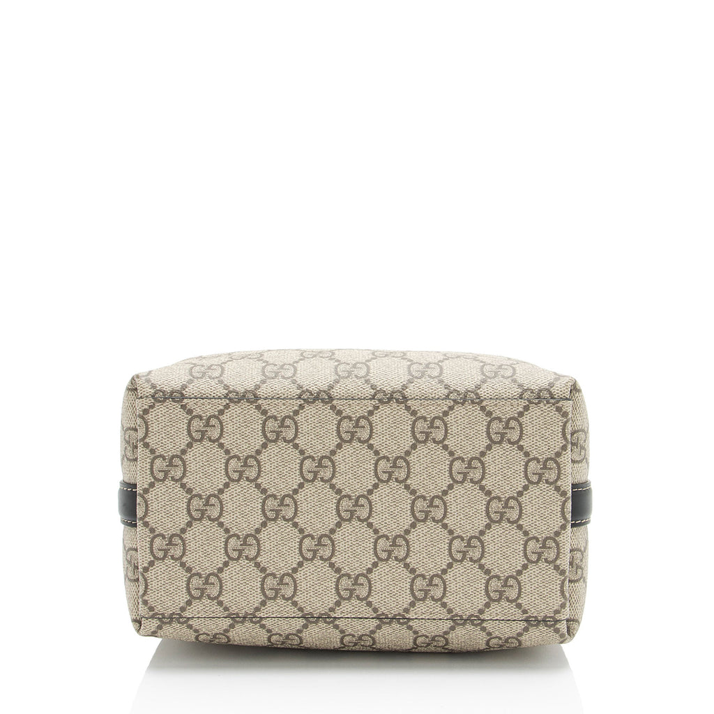 Gucci GG Supreme Emblem Small Bucket Bag