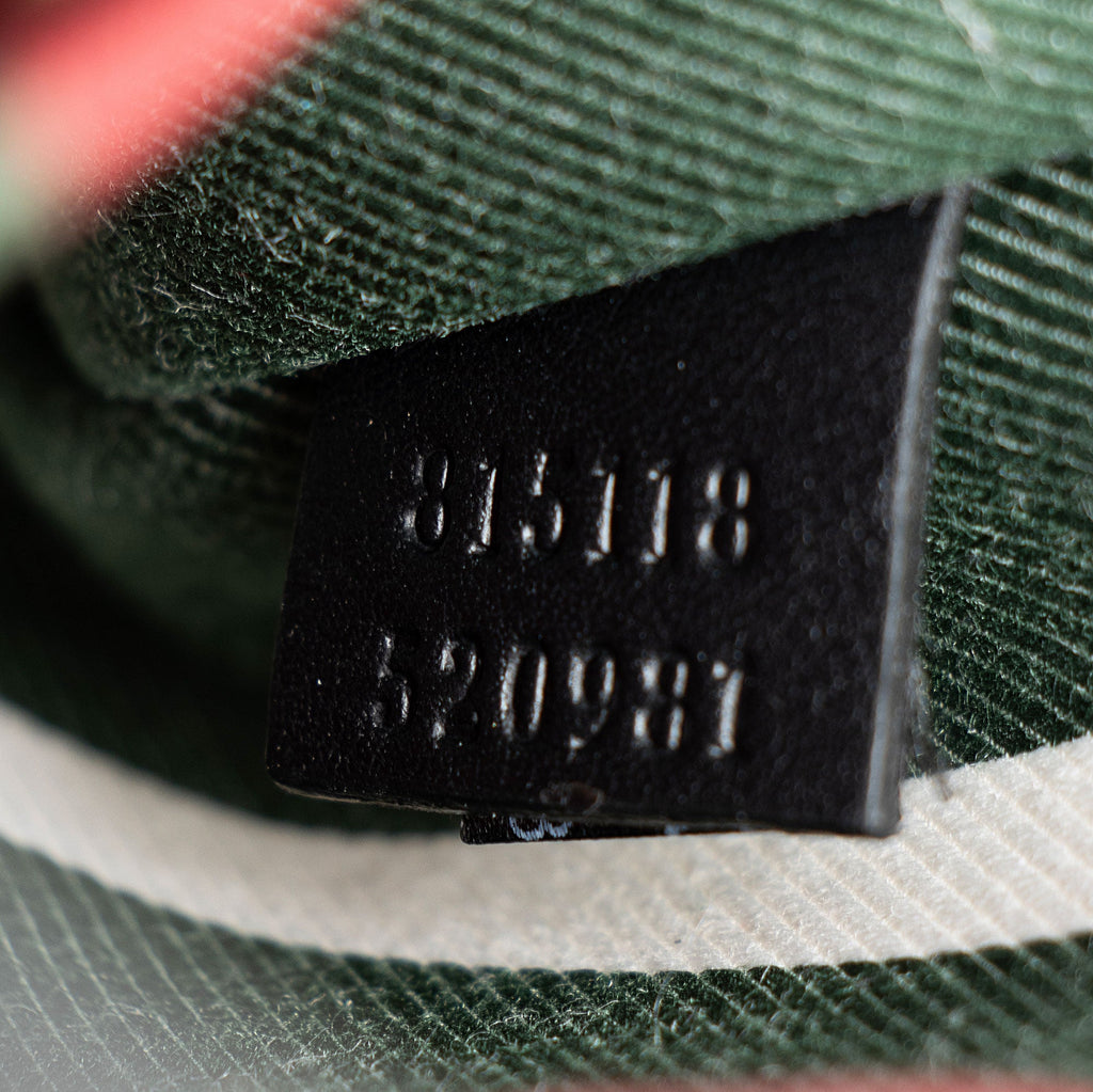 Gucci GG Supreme Emblem Small Bucket Bag