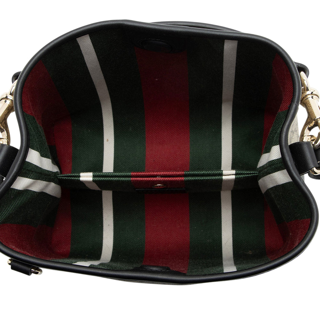 Gucci GG Supreme Emblem Small Bucket Bag