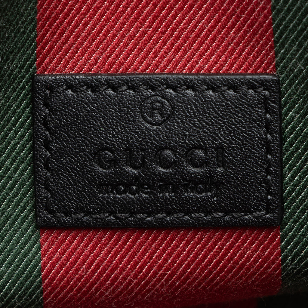 Gucci GG Supreme Emblem Small Bucket Bag
