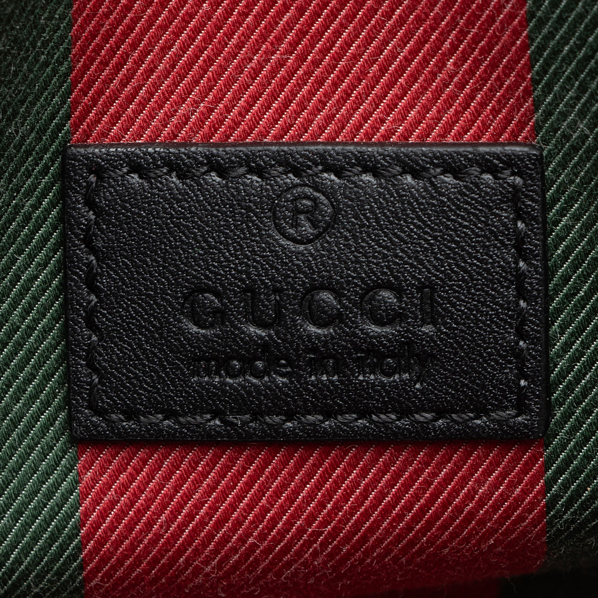 Gucci GG Supreme Emblem Small Bucket Bag