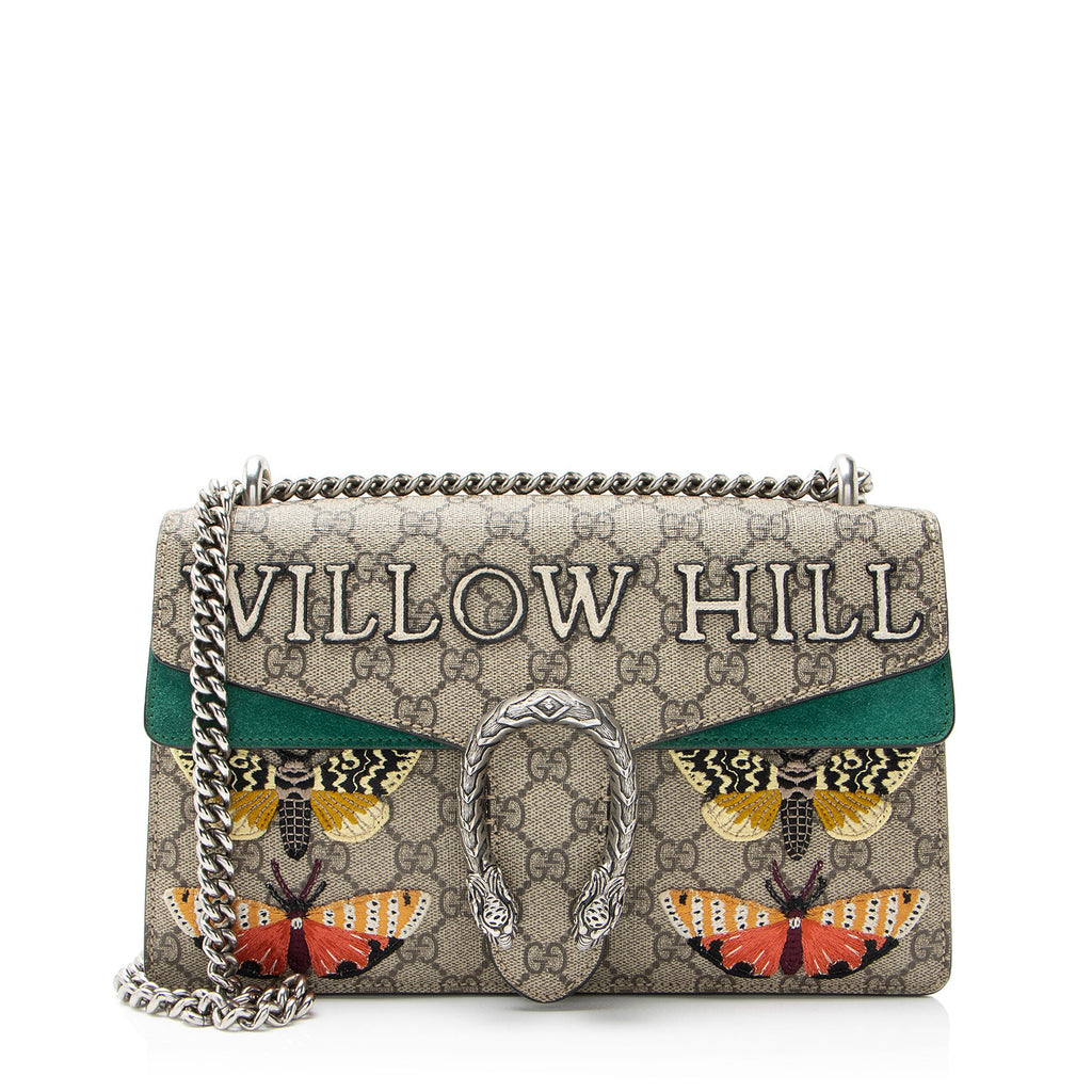 Gucci GG Supreme Embroidered Dionysus Medium Shoulder Bag
