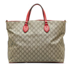 Gucci GG Supreme Embroidered Kingsnake Heart Shopper Bag (SHG-9XIapj)