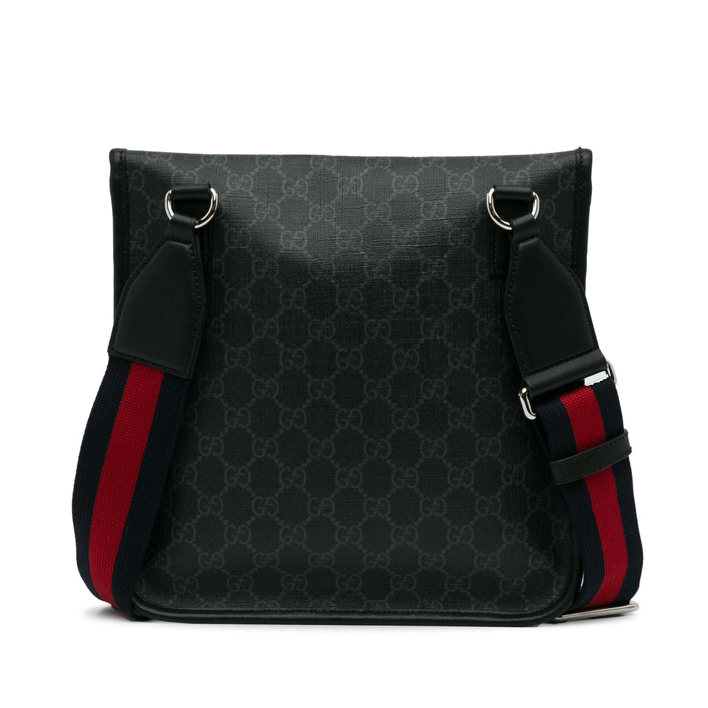 Gucci GG Supreme Envelope Web Crossbody Bag (SHG-CvyQ7p)