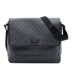 Gucci GG Supreme Flap Messenger Bag