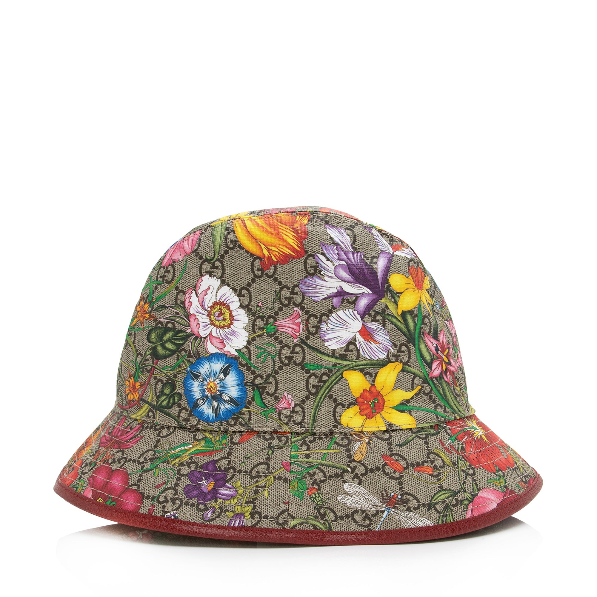 Gucci GG Supreme Flora Bucket Hat - Size L (SHF-23141)