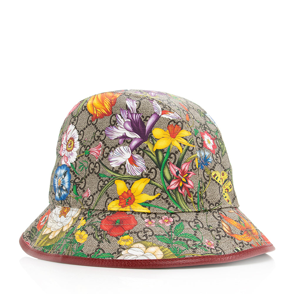 Gucci GG Supreme Flora Bucket Hat - Size M (SHF-20246)