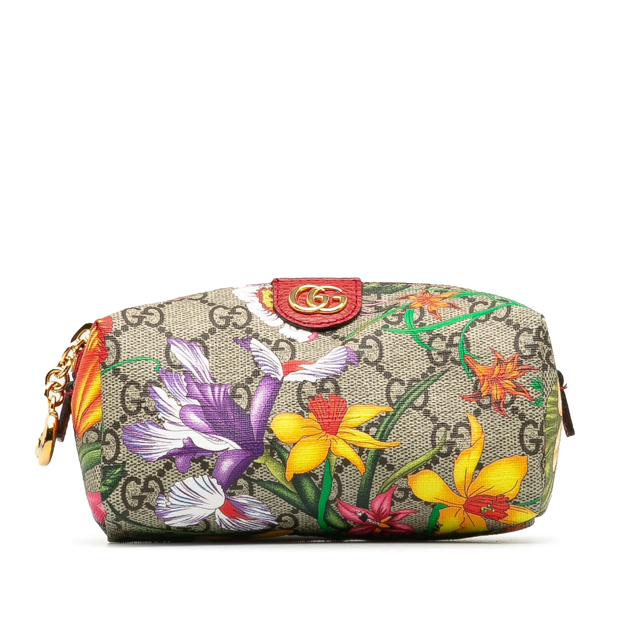 Gucci GG Supreme Flora Ophidia Cosmetic Case (SHG-Lyw2S3)