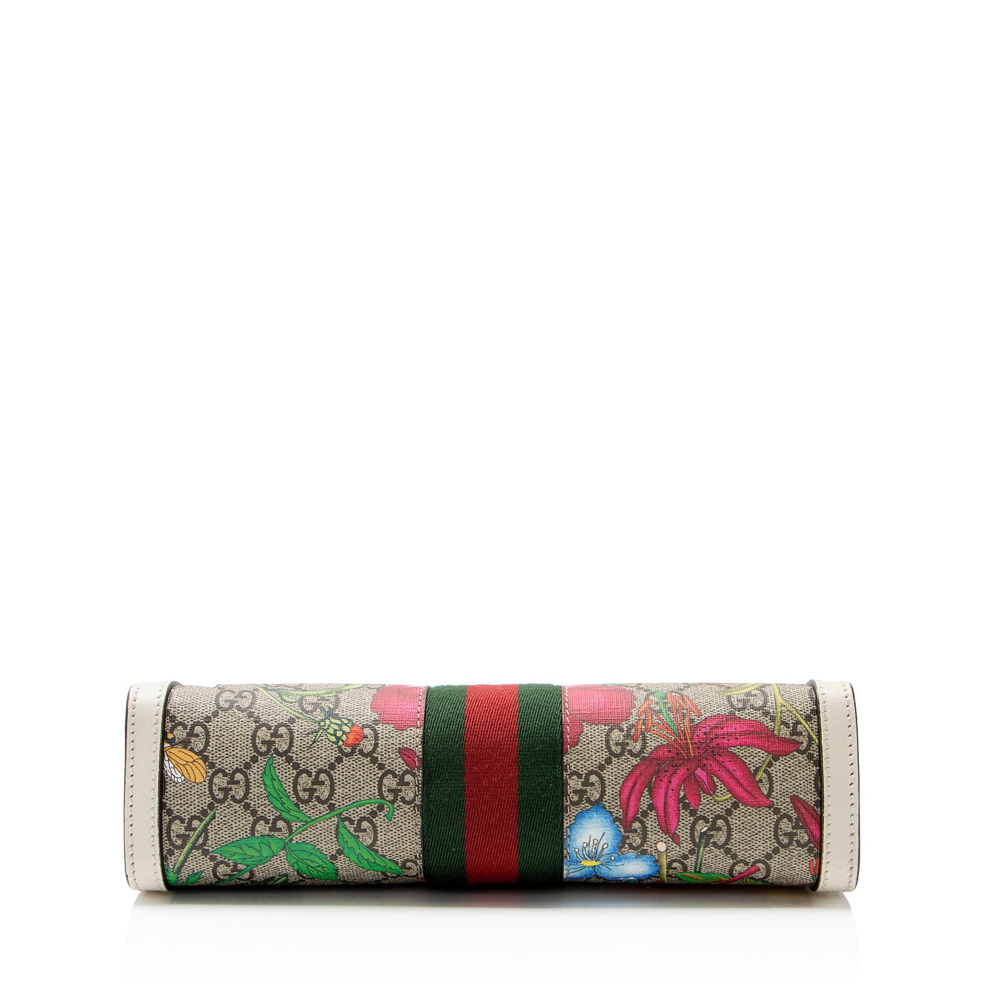 Gucci GG Supreme Flora Ophidia Medium Chain Shoulder Bag