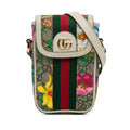Gucci GG Supreme Flora Ophidia Phone Crossbody Bag (SHG-QjvveC)