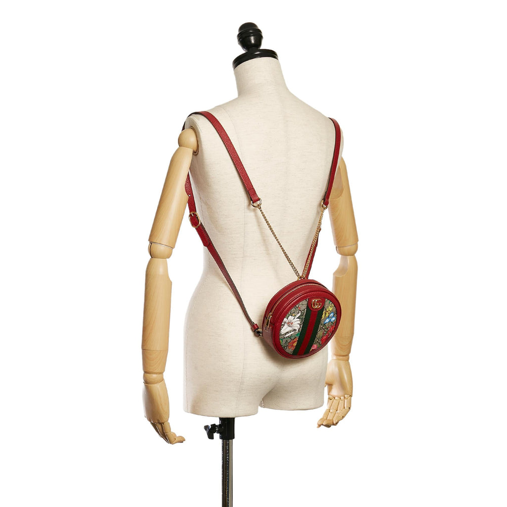 Gucci GG Supreme Flora Ophidia Round Backpack (SHG-37622)