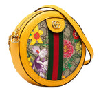 Gucci GG Supreme Flora Ophidia Round Crossbody (SHG-tzO2PJ)