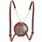 Gucci GG Supreme Flora Ophidia Round Mini Backpack (SHF-YLliBe)