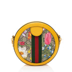 Gucci GG Supreme Flora Ophidia Round Mini Shoulder Bag