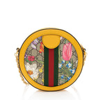 Gucci GG Supreme Flora Ophidia Round Mini Shoulder Bag