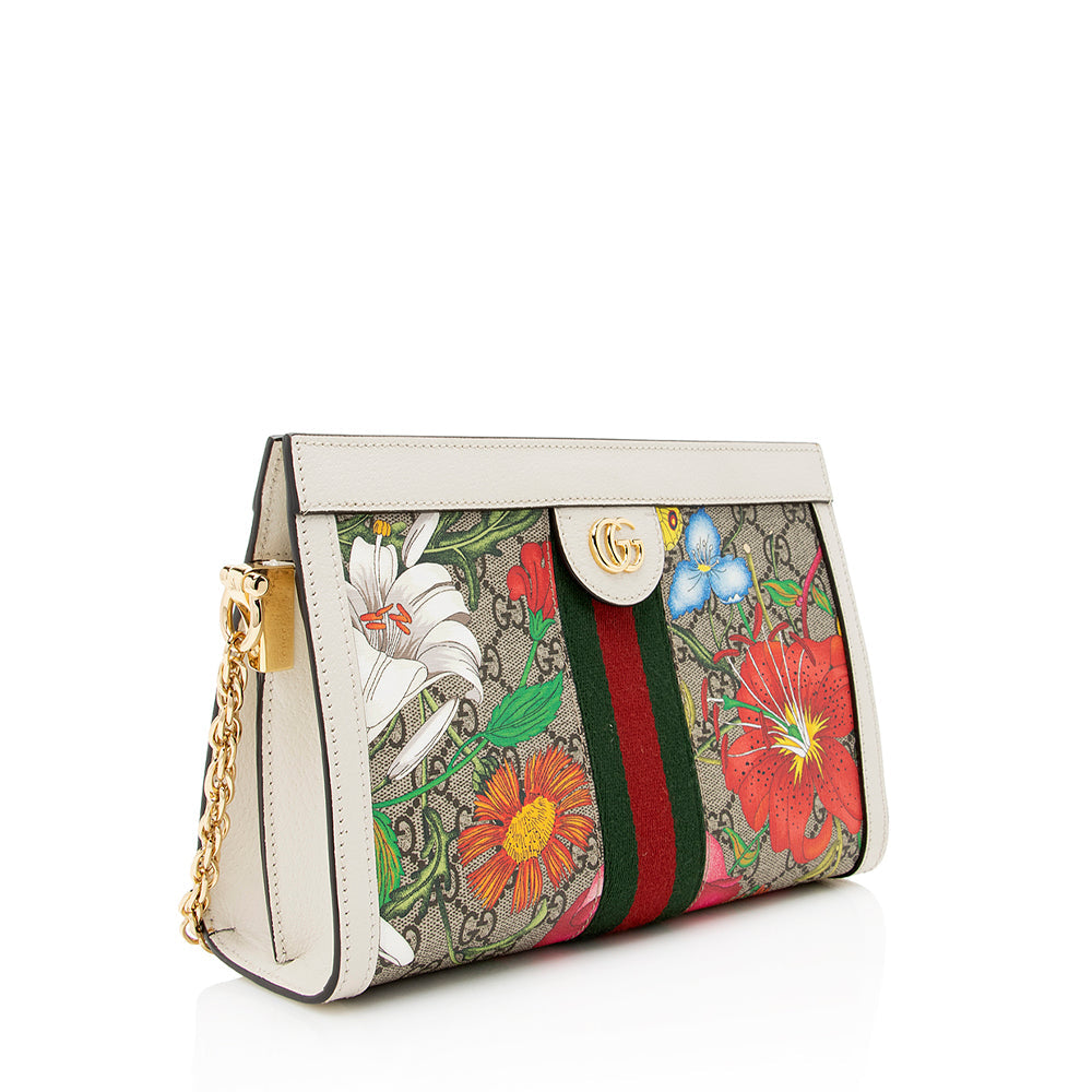 Gucci GG Supreme Flora Ophidia Shoulder Bag (SHF-21998)