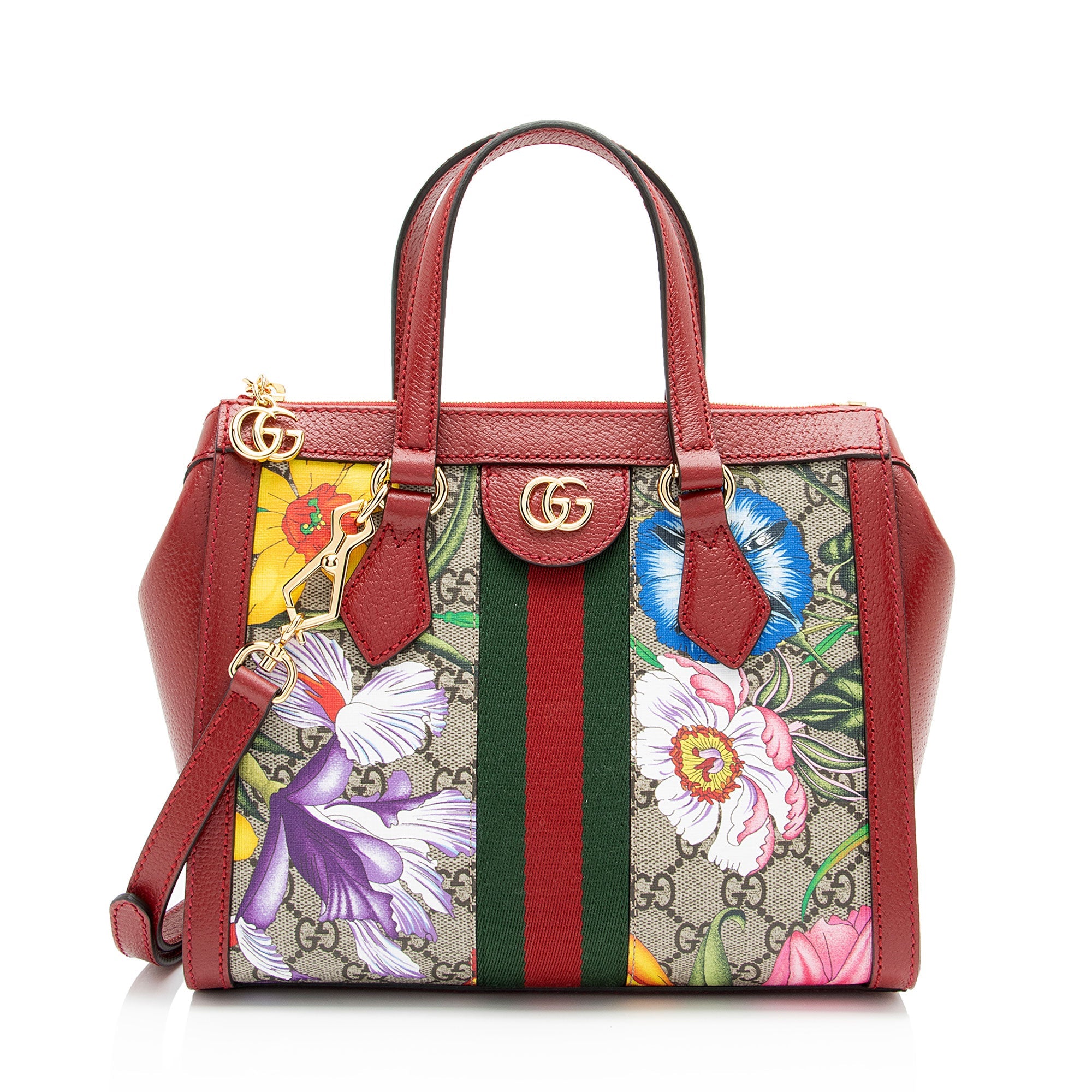 Gucci GG Supreme Flora Ophidia Small Tote (SHF-LuiJoi)