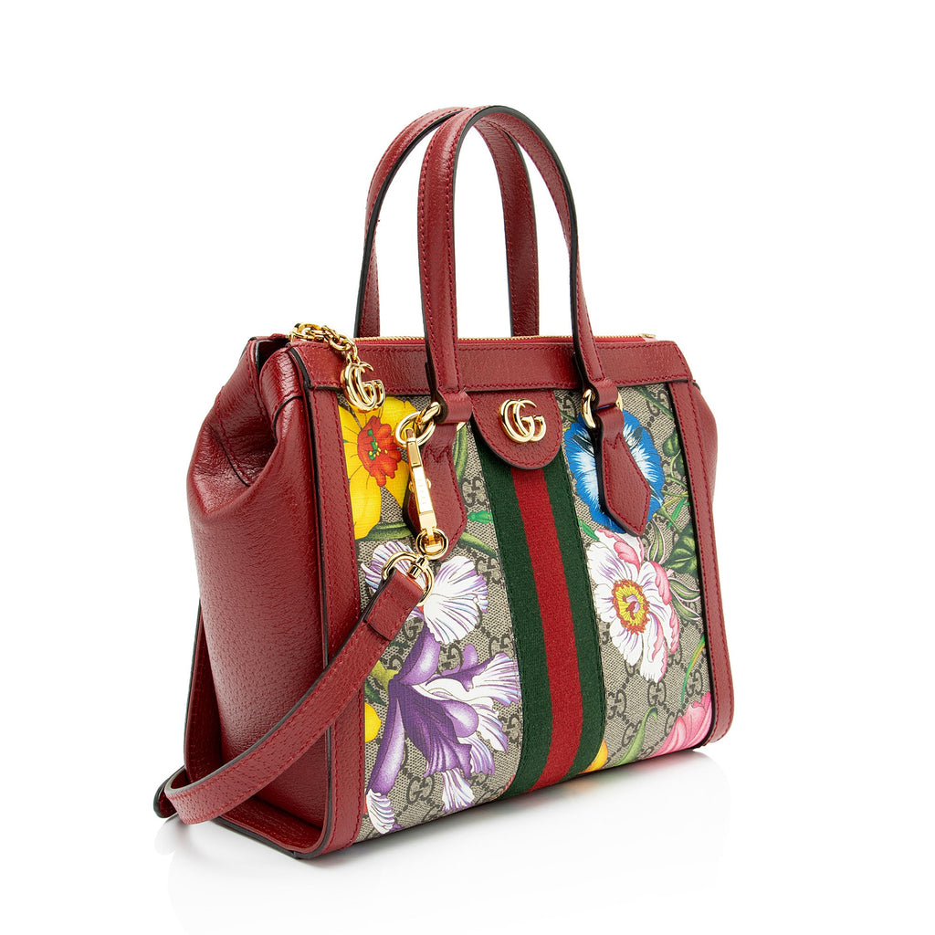 Gucci GG Supreme Flora Ophidia Small Tote