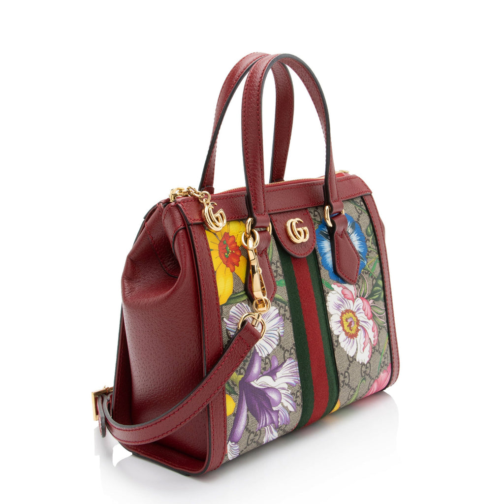 Gucci GG Supreme Flora Ophidia Small Tote