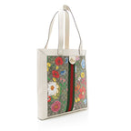 Gucci GG Supreme Flora Ophidia Vertical Shopping Tote