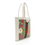 Gucci GG Supreme Flora Ophidia Vertical Shopping Tote