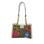 Gucci GG Supreme Flora Padlock Shoulder Bag (SHG-9mmWKN)