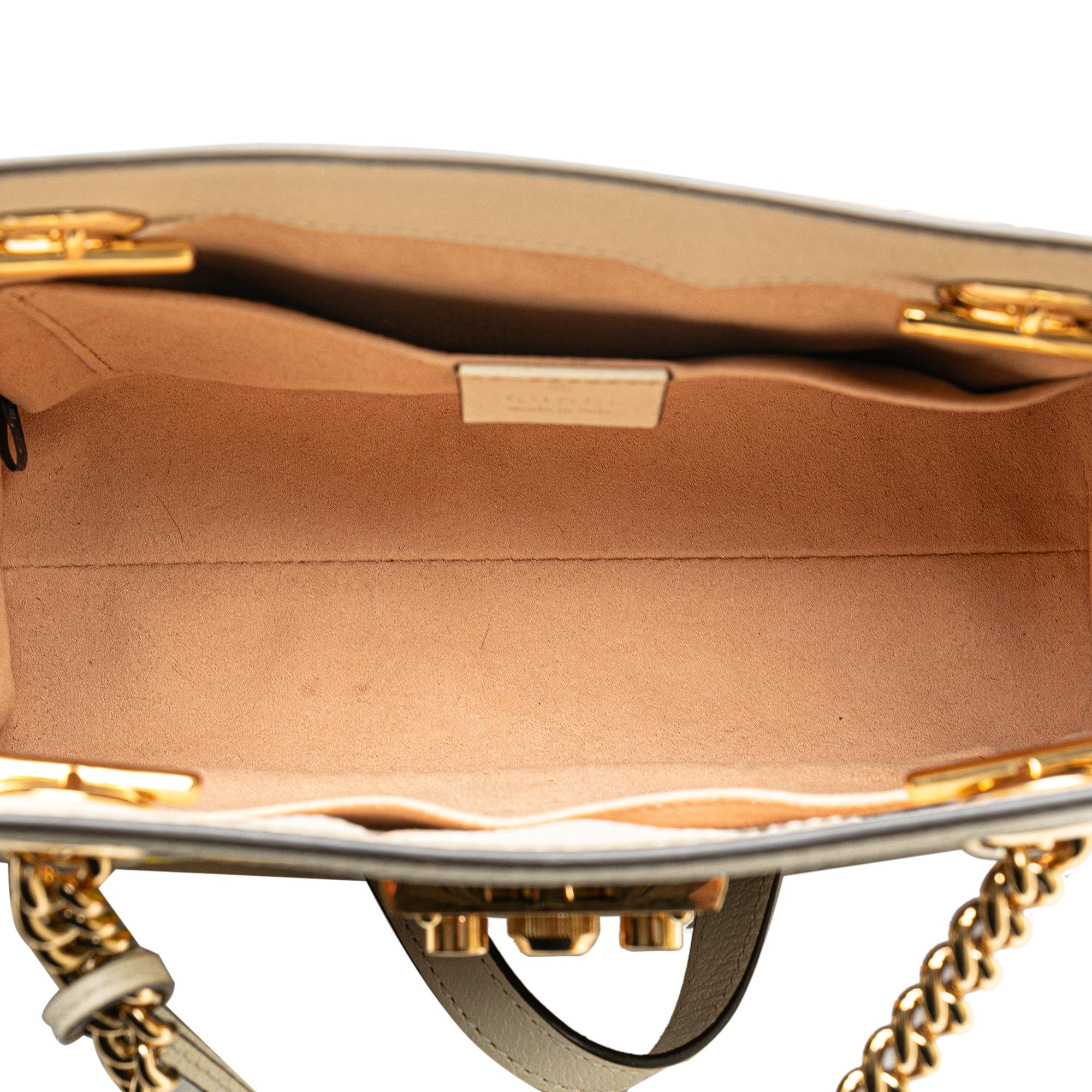 Gucci GG Supreme Flora Padlock Shoulder Bag