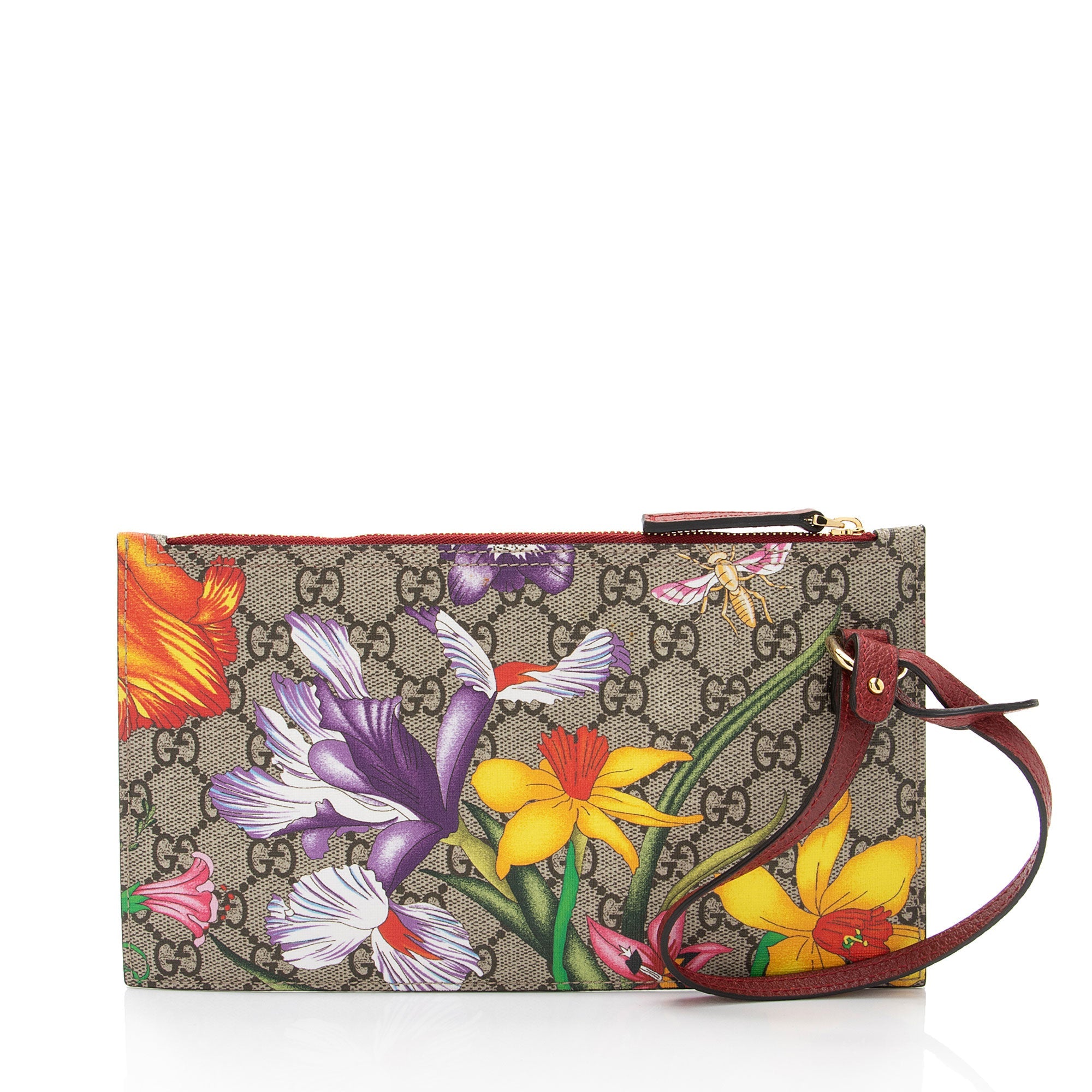 Gucci GG Supreme Flora Pochette (SHF-7Ne93g)